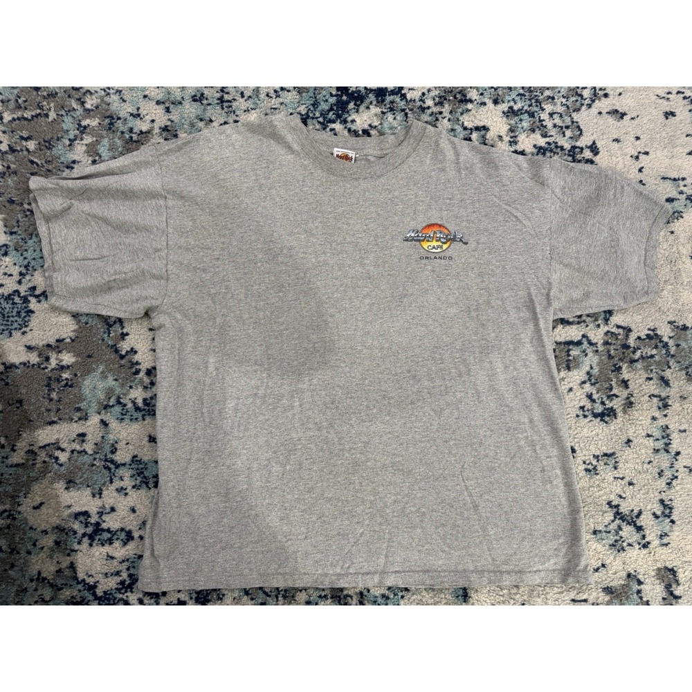 Mens Hard Rock Cafe Orlando Grey GrayT Shirt Size XXL 2XL‎